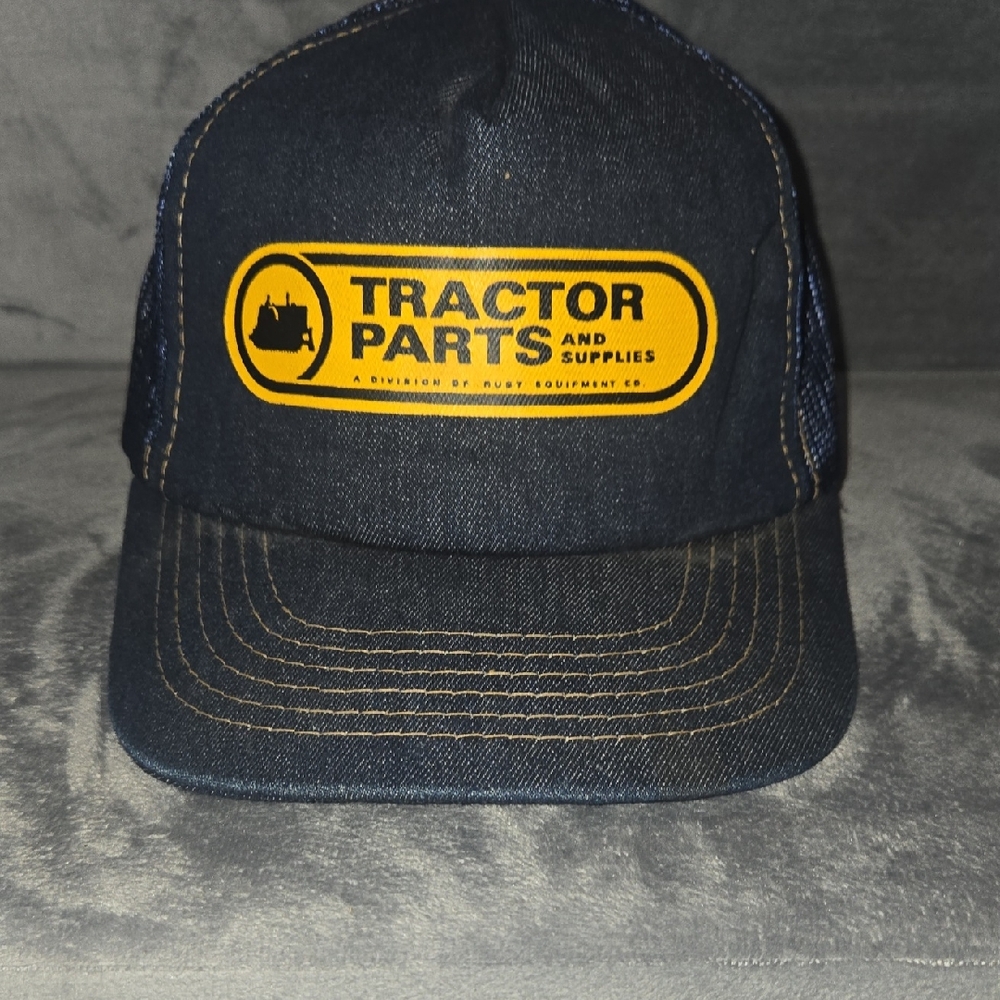 Tractor Parts and Supplies Navy and Yellow Men's Hat